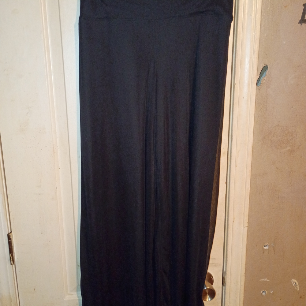 Women's Black Maxi Skirted Jumpsuit - Classic Black